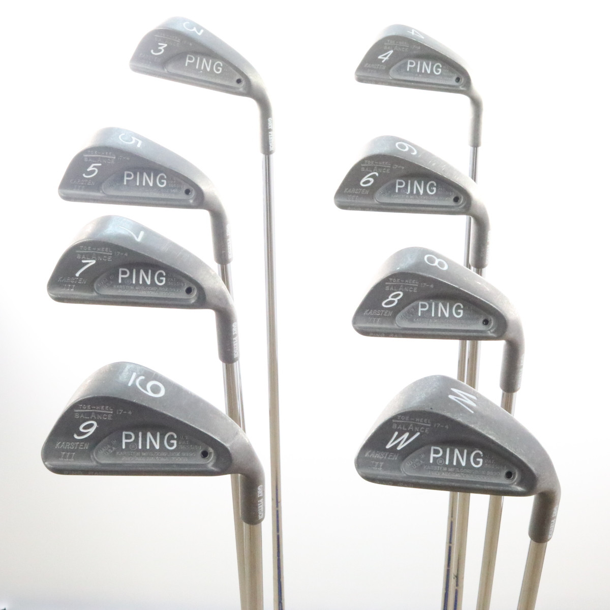 Ping Karsten III Iron Set 3W Black Dot Steel Shaft JZ Regular Flex