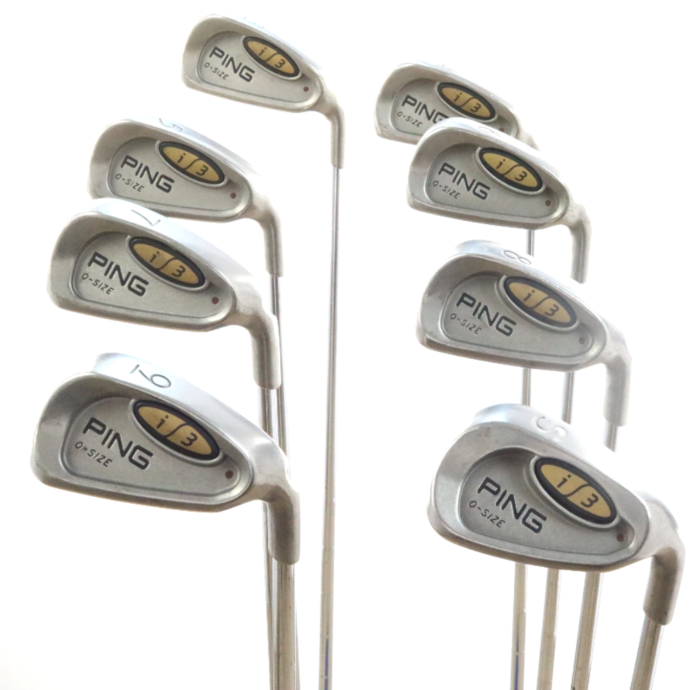 Ping I3 OSize Iron Set Brown Dot Steel Shaft Cushin JZ Stiff Flex