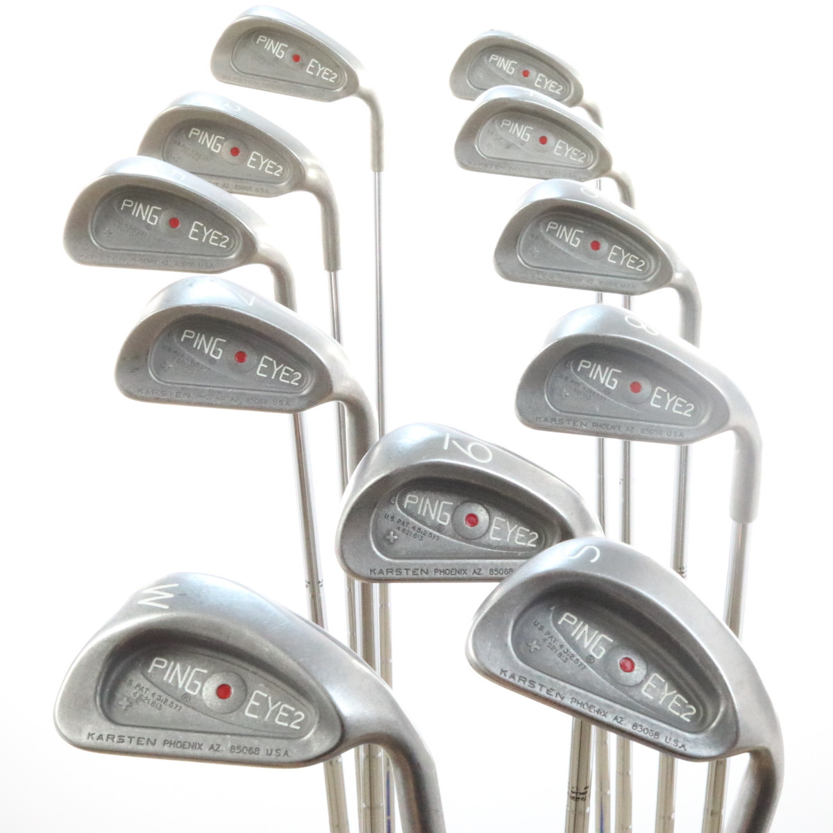 Ping EYE2 Plus Iron Set 1W,S Red Dot KShaft Steel Regular Flex 44630A