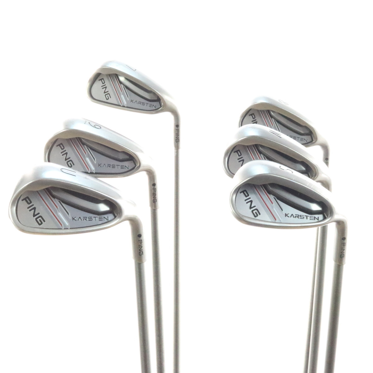Ping Karsten Iron Set 7W,U,S Black Dot SteelFiber i95 Regular Flex