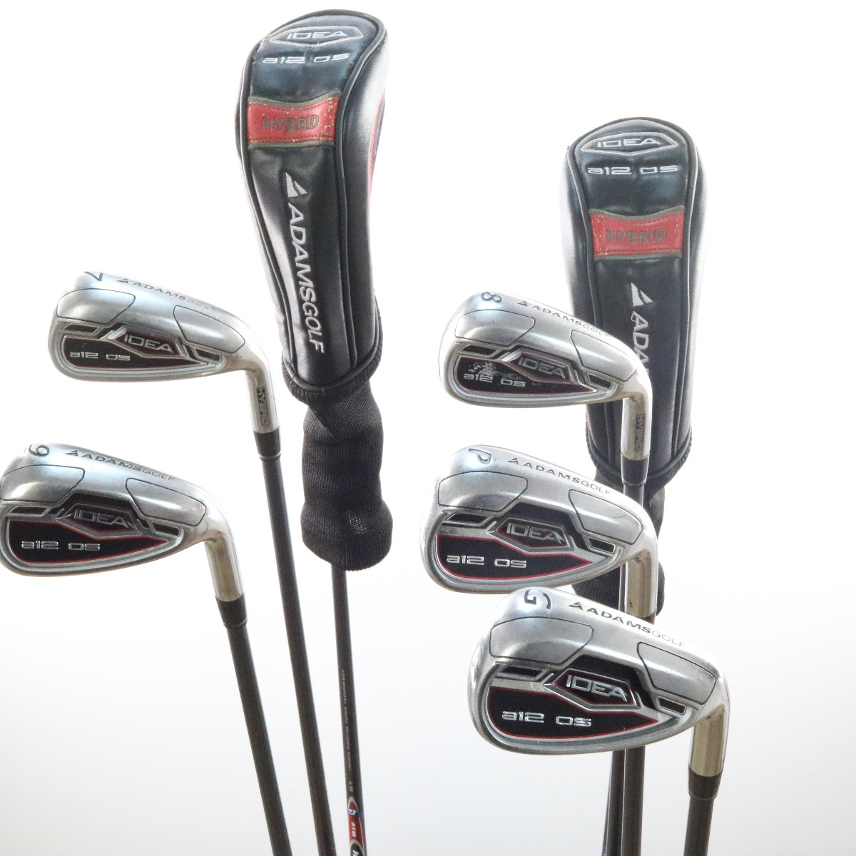 Adams IDEA A12 OS Combo Iron Set 5P,G Graphite Regular Flex Headcover