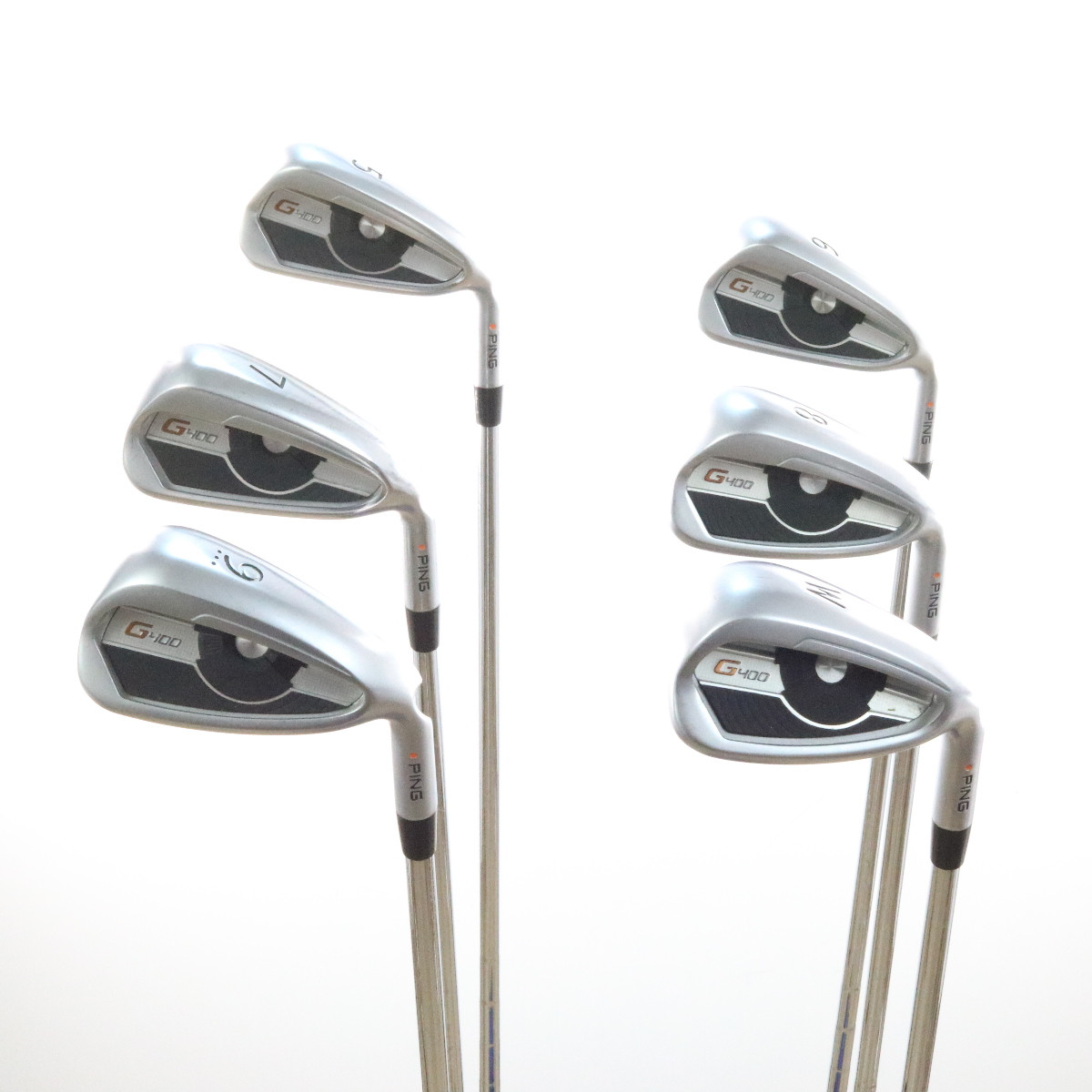 PING G400 Iron Set 5W Orange Dot Steel AWT 2.0 Steel Shaft Regular Flex 49982A Mr Topes Golf