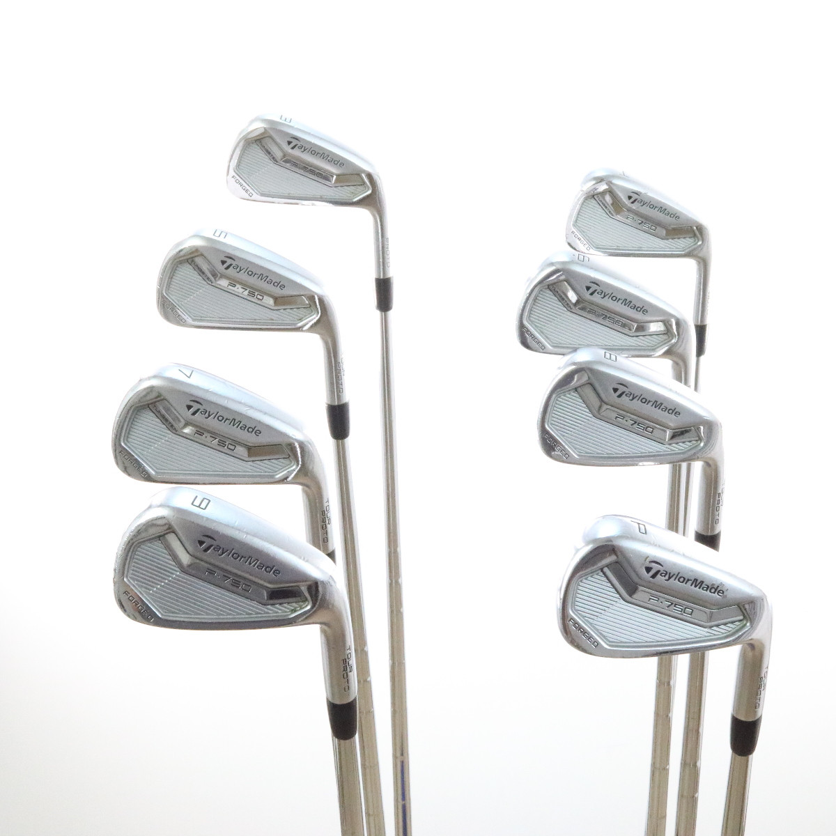 Set De Fers De Golf TaylorMade P-750 TOUR PROTO, Shaft 7S Flex X - Occasion, état à Vérifier En Photos