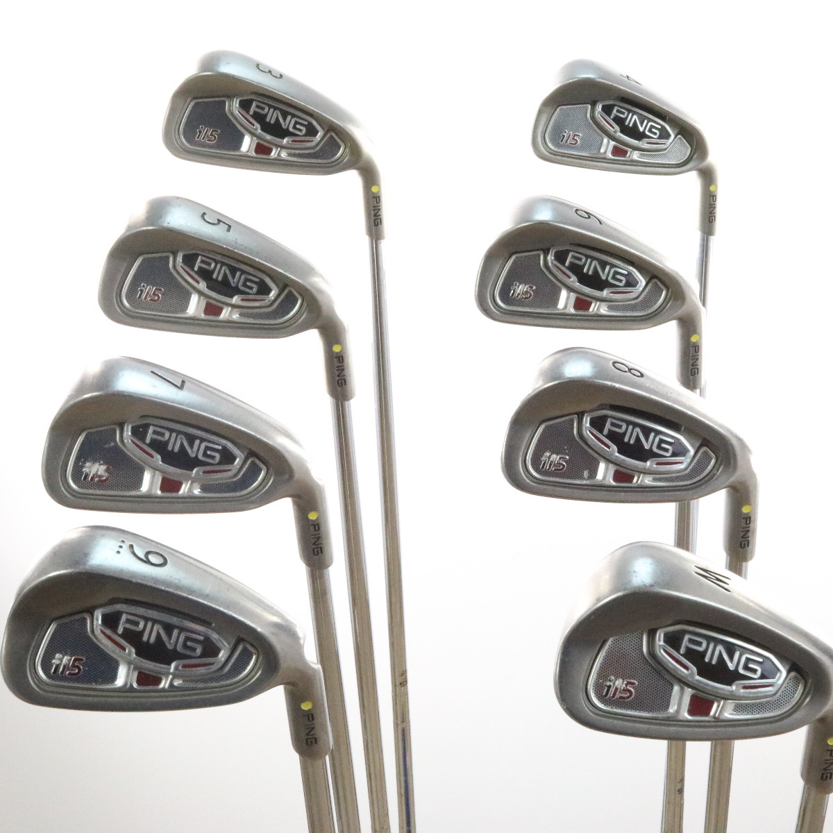 Ping i15 Iron Set 3-W Yellow Dot AWT Steel Shaft Regular Flex 51894G ...