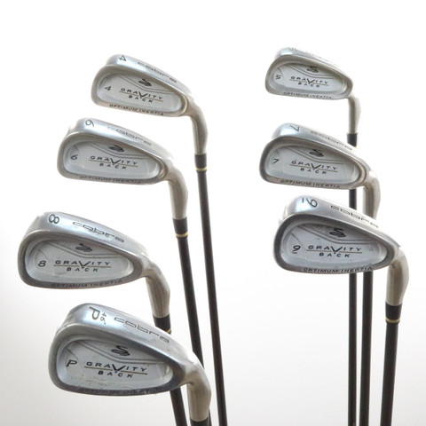 Cobra Gravity Back Iron Set 4-P Graphite Shaft Regular Flex 51896G - Mr ...