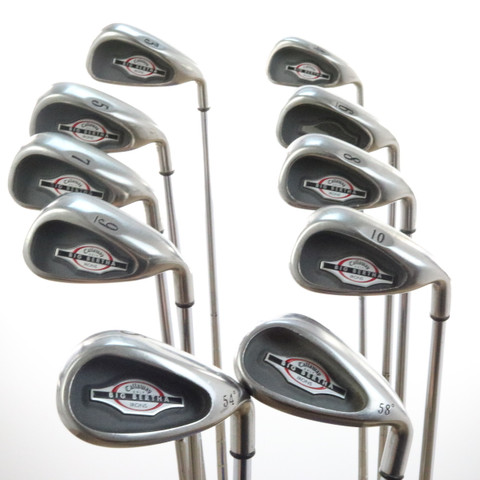 Callaway Big Bertha Iron Set 3-10,S,L Steel Shaft Uniflex Right-Handed ...