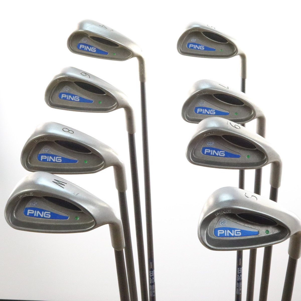 Ping G2 Iron Set 4W,S Iron Set Green Dot Graphite TFC 100 Regular Flex