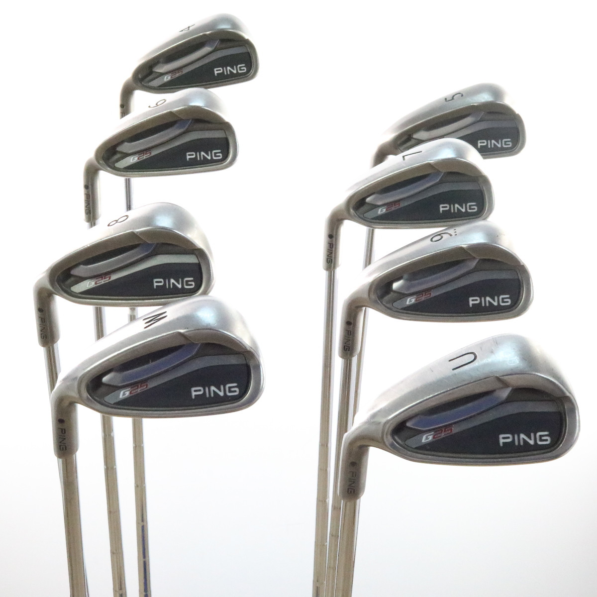 Ping G25 4W,U Iron Set Black Dot Steel CFS Stiff Flex LeftHanded