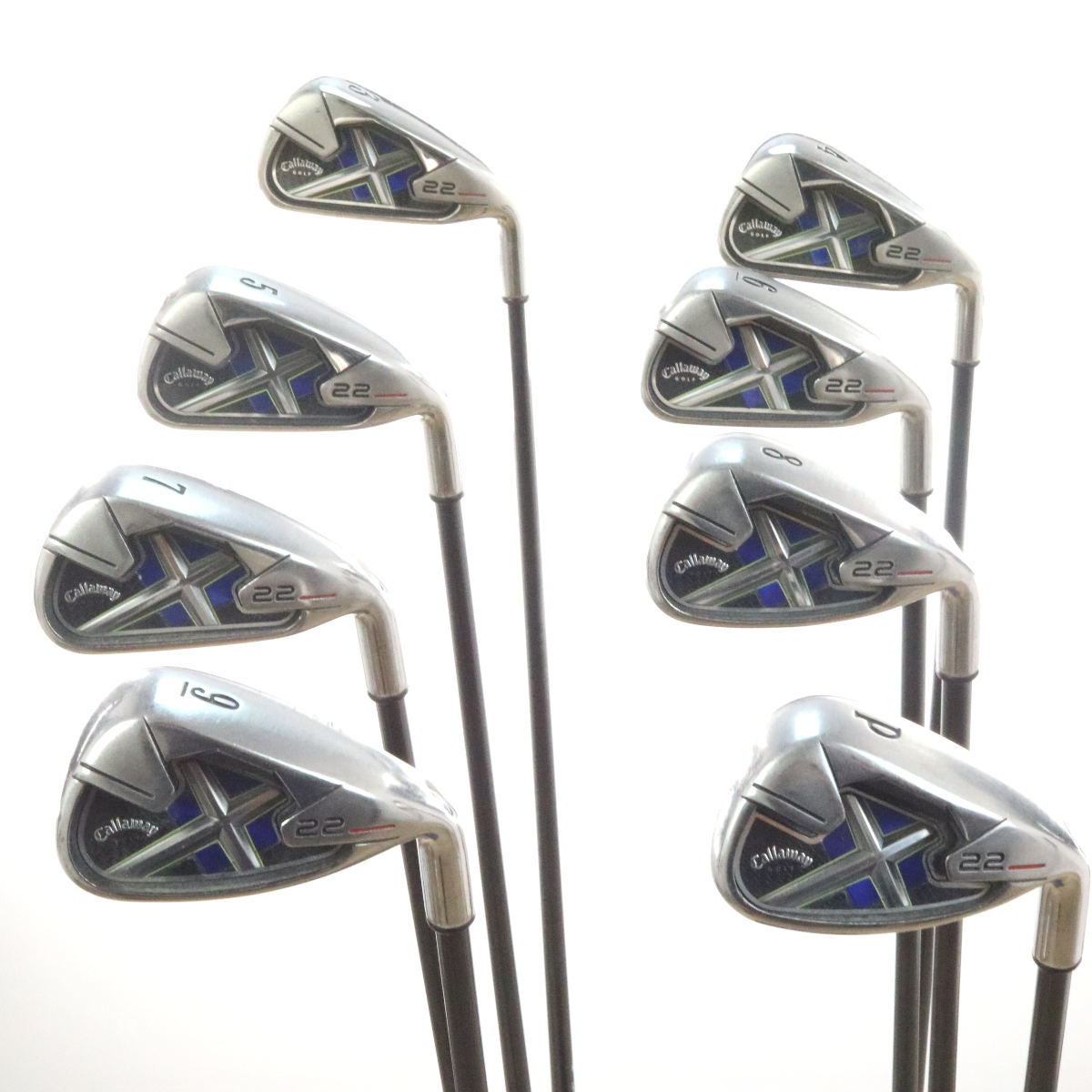 Callaway X-22 Iron Set 3-P Graphite Fujikura Rombax Regular Flex 55143A ...