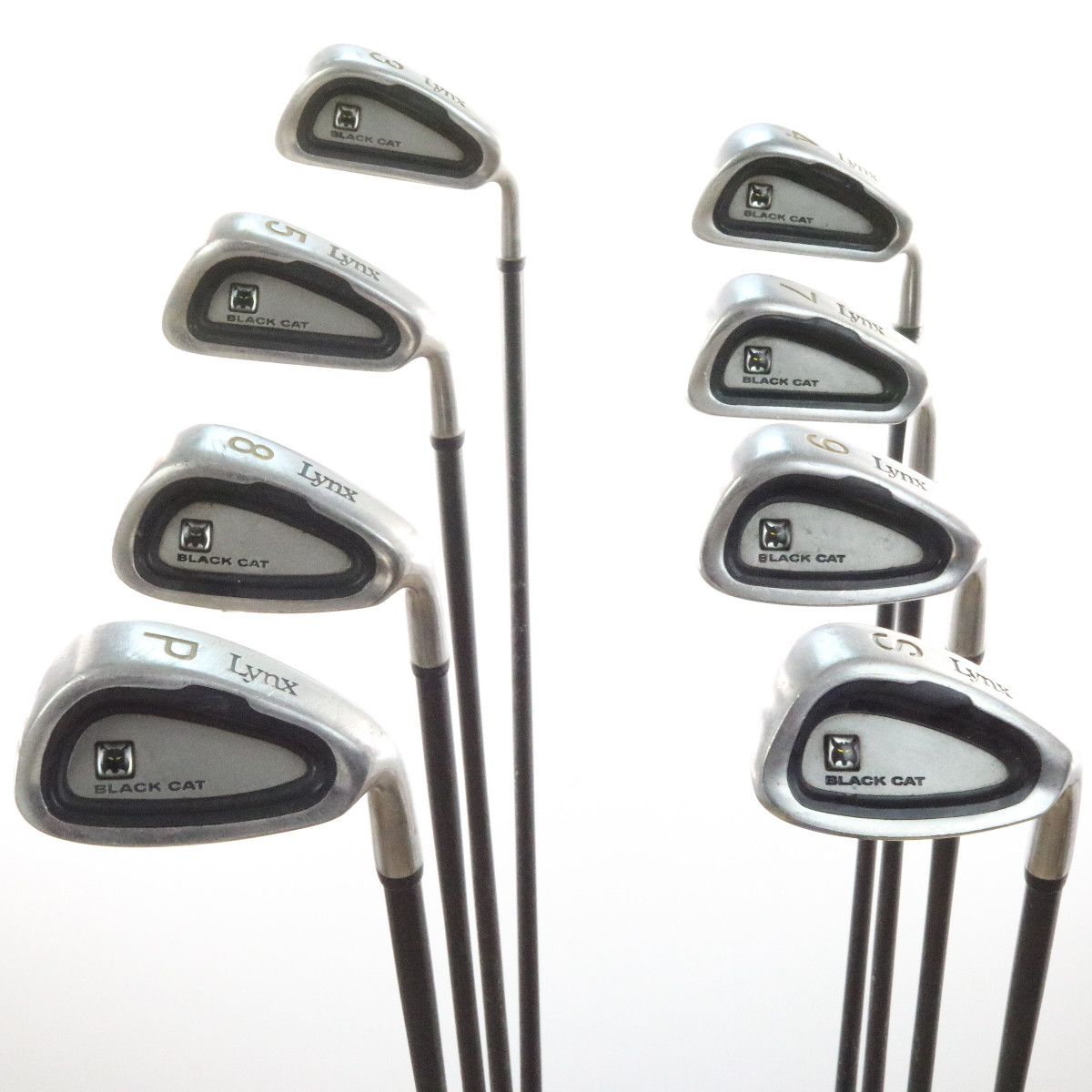 Lynx Black Cat Iron Set Graphite Flare Regular Flex RightHanded 57044A