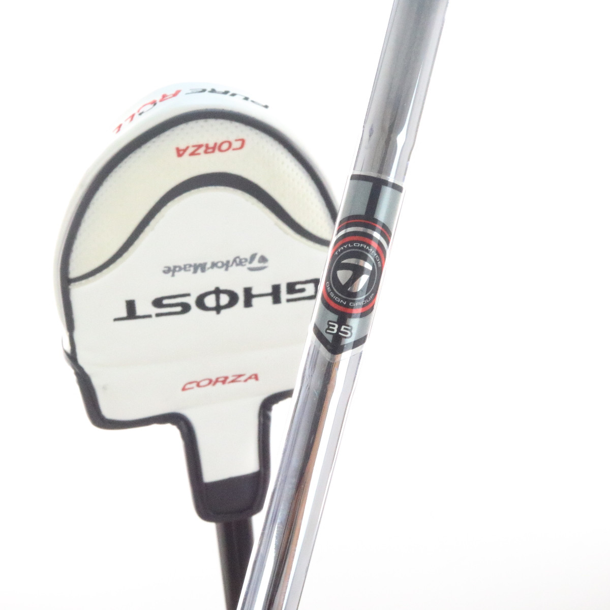 TaylorMade - Taylormade Ghost Corza 中古品研磨ミラー仕上 カスタム TaylorMade Corza Ghost Putter Steel 35 Inches Headcover