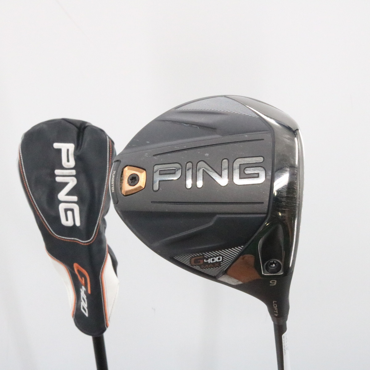 PING G400 Max Driver 9 Degrees HZRDUS 6.5 X-Stiff Flex Headcover