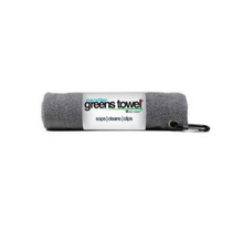 Microfiber Greens Towel Sterling Silver perfect 15"x15" w carabiner clip GT-16414