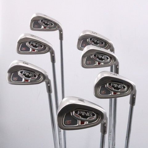 Ping i15 Iron Set 4-W White Dot AWT Steel Shaft Regular Flex Right ...