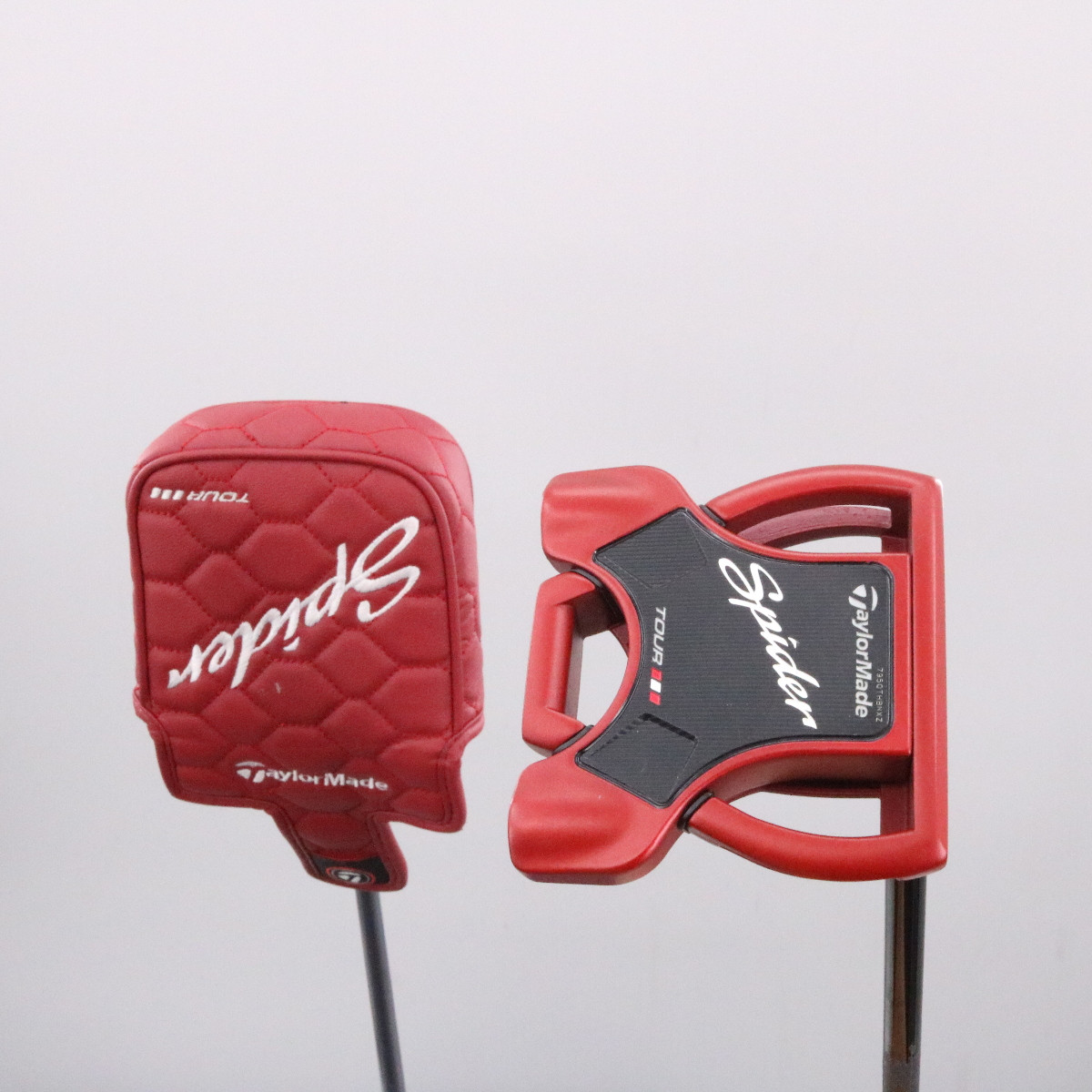 カバー付き TaylorMade Spider Tour RED パター スパイダー MINI TOUR RED パター(パター（単品）)|SPIDER