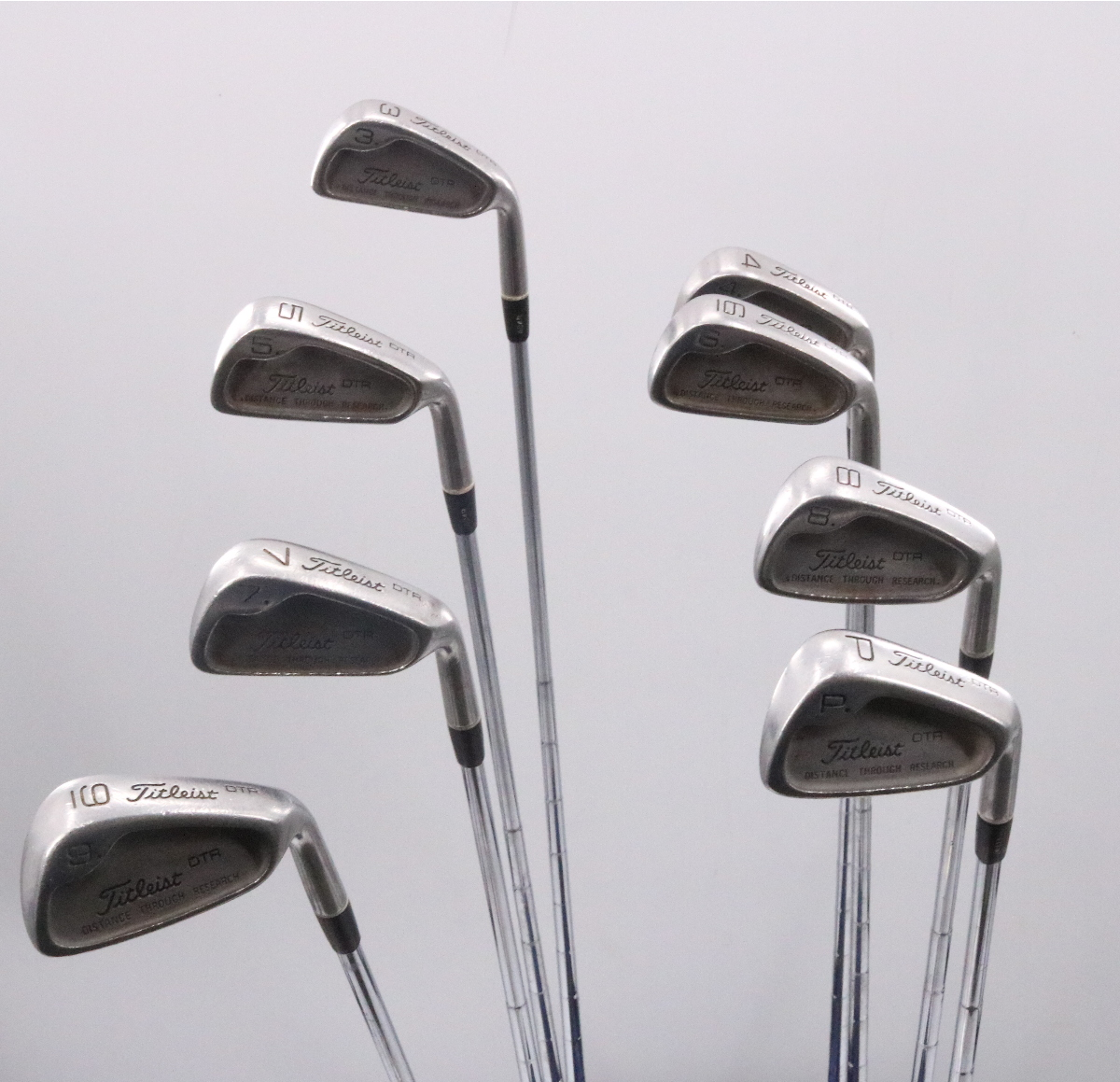 Titleist DTR Iron Set 3-P Steel Dynamic Gold S300U Stiff Flex 69798G ...