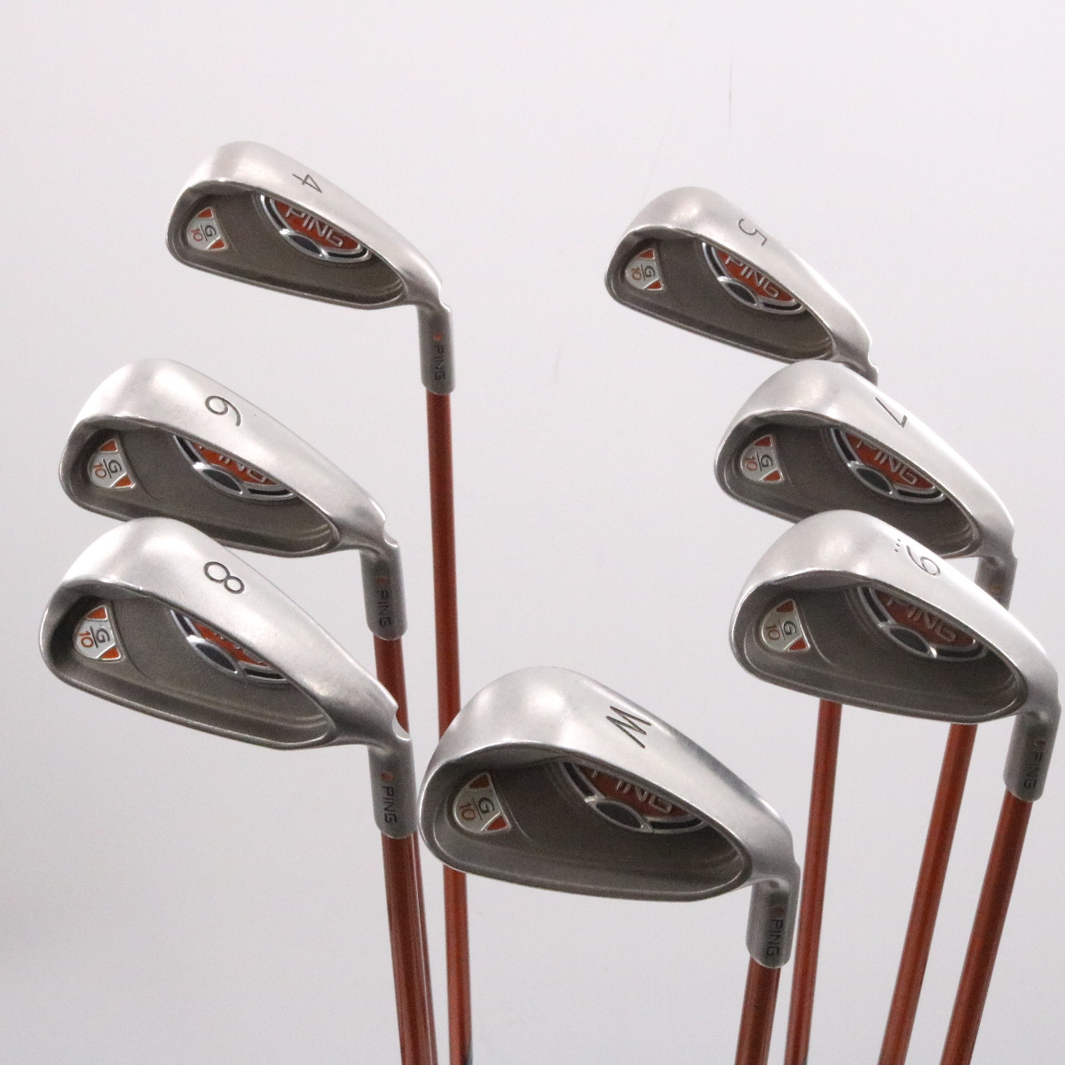 Ping G10 Iron Set 4W Brown Dot TFC 129 Graphite Regular RightHanded