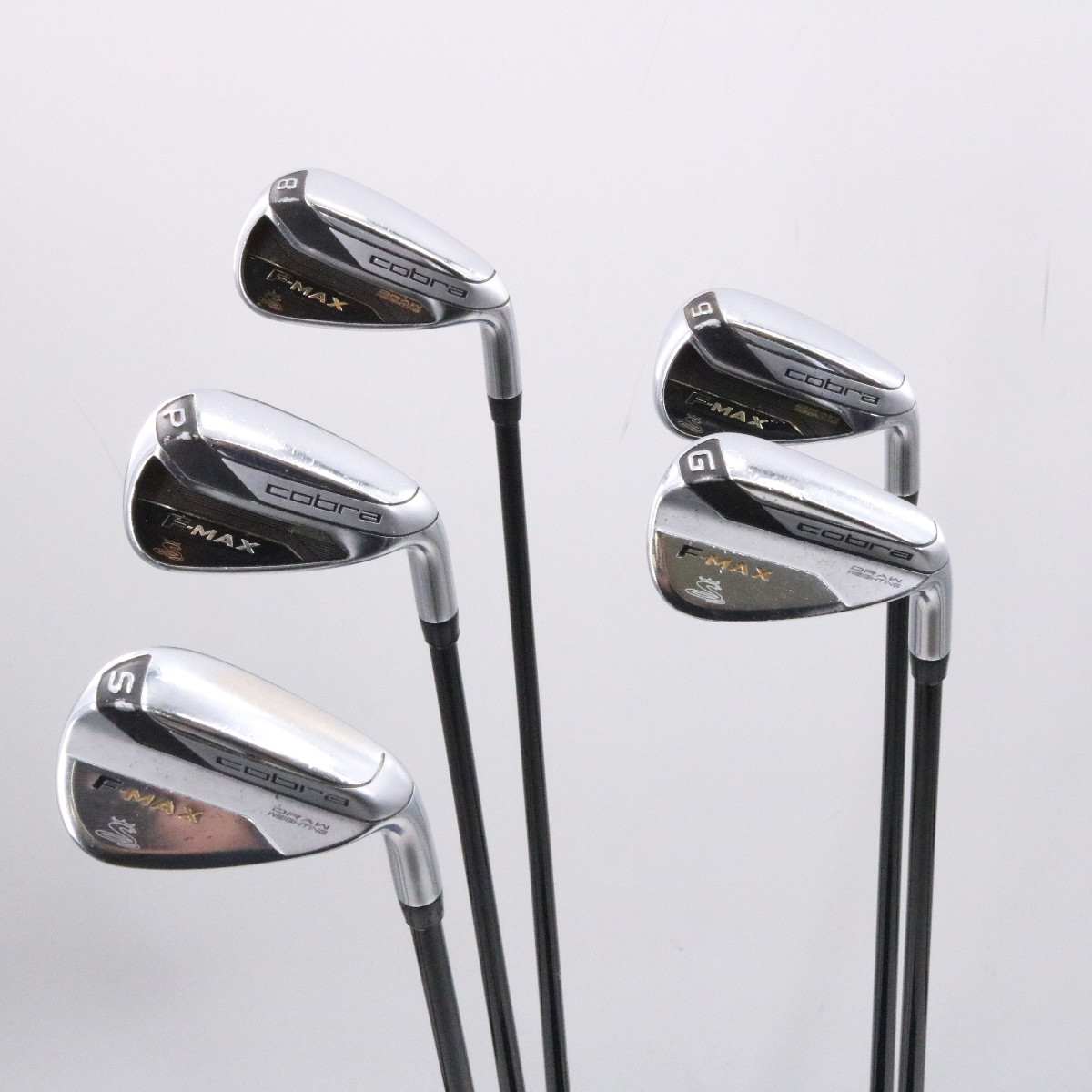 Cobra F-Max Iron Set 8-P,A,S SuperLite 60 Graphite Regular Flex Right ...