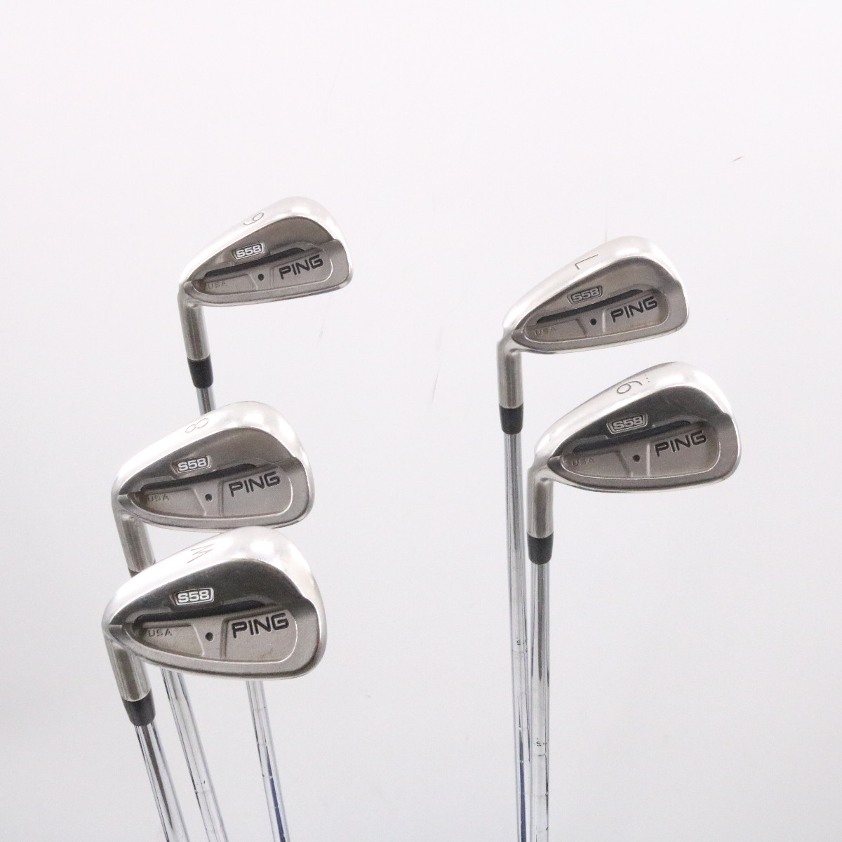Ping S58 Iron Set 6W Black Dot CS Lite Steel Regular Flex LeftHanded