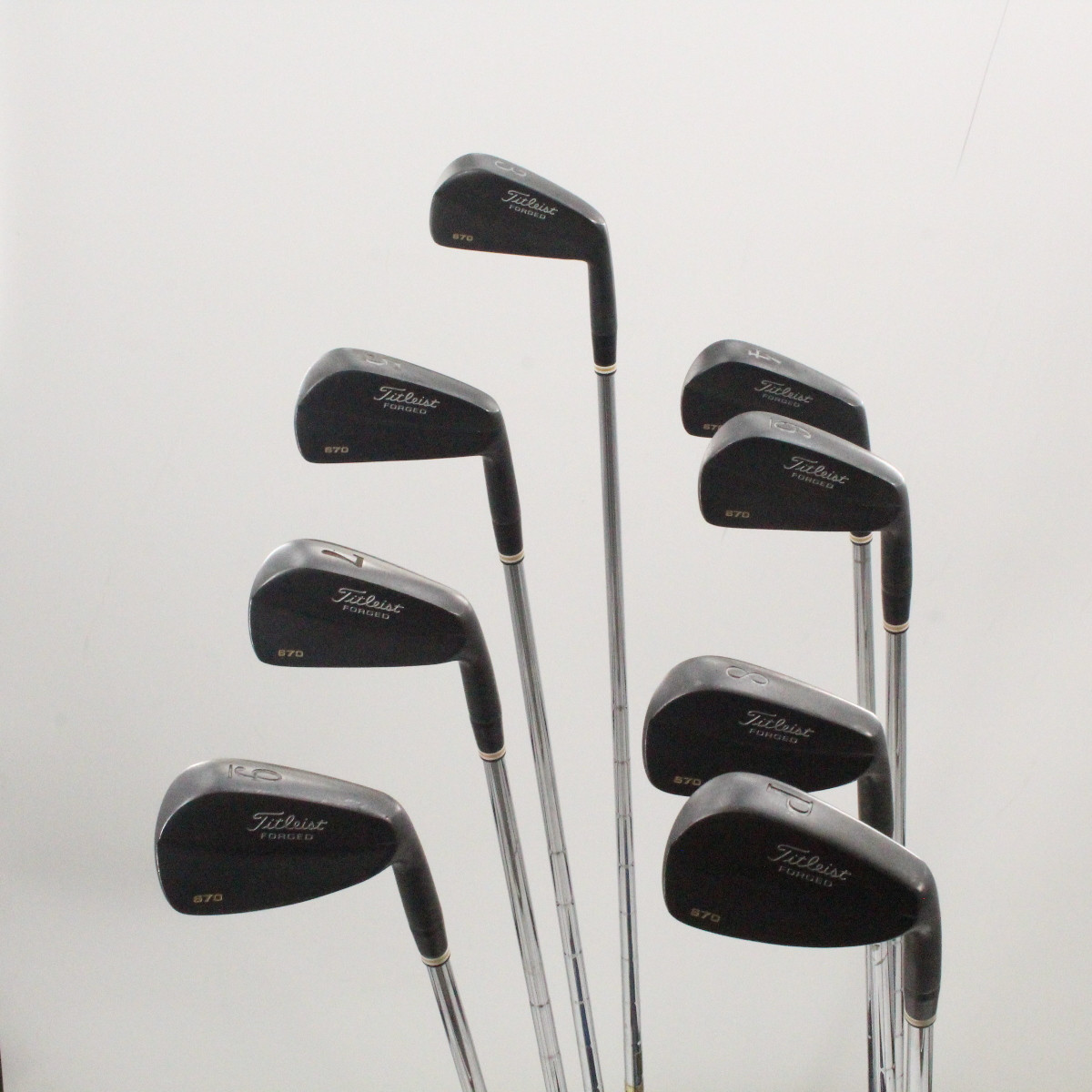 Titleist Black 670 Forged Iron Set 3-P Dynamic Gold SST S400 Stiff Flex  81544J