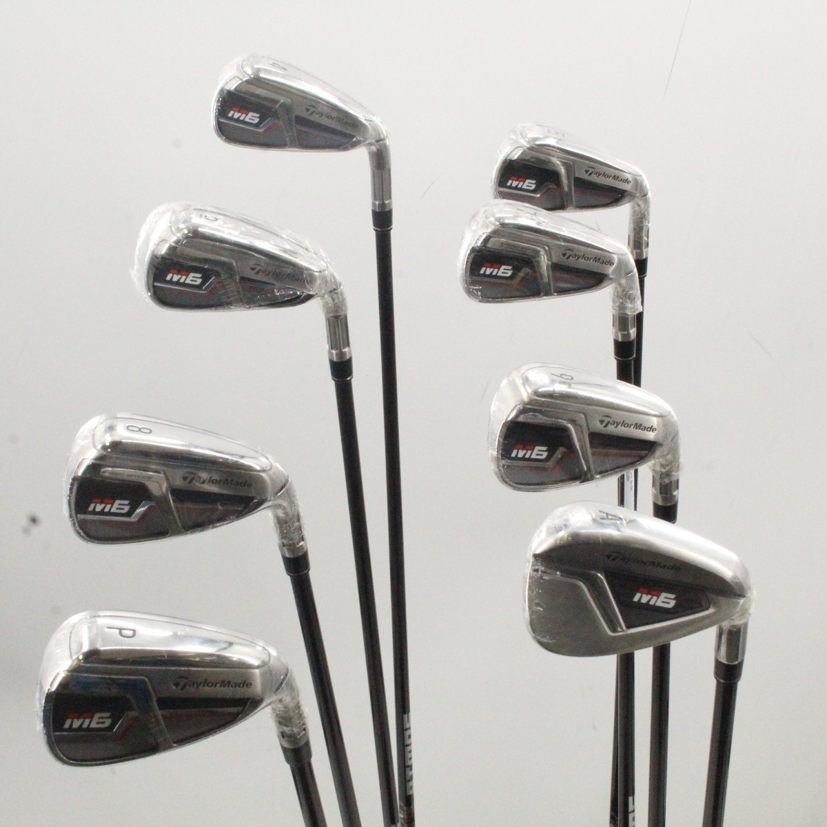 TaylorMade M6 Set Ferri 6 Pezzi (5-9,P) &ndash; Acciaio REAX85 JP, Flessibile R, Usato