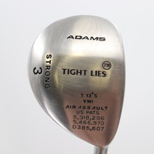 Adams Tight Lies Strong 3 Wood 13 Degrees Graphite Shaft Regular Flex RH 90972M