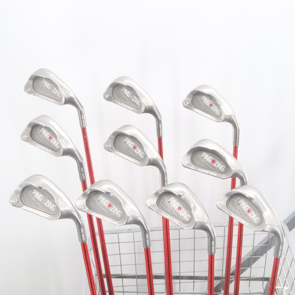 Ping Zing 3-W,S,L Iron Set Red Dot Graphite Novus CFP 57 Regular