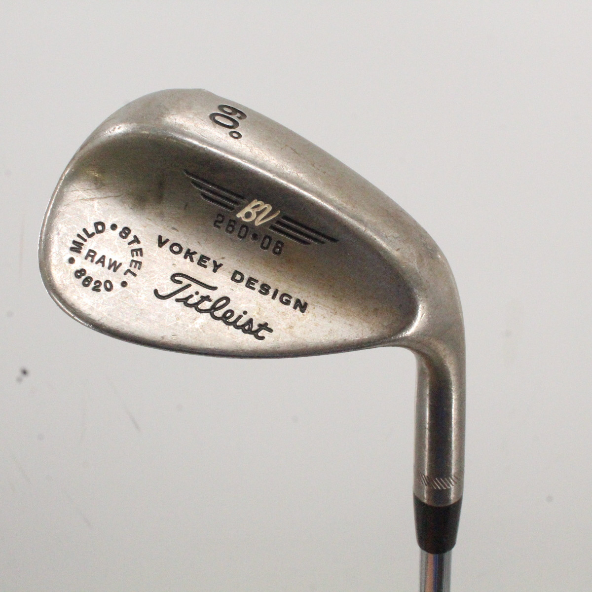 Titleist Vokey Mild Steel Raw 8620 Wedge 60 Degrees 260.06
