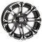 12" STI HD3 Machined/ Black Wheels and 23" Slasher GFX DOT Street Tires - Set of 4