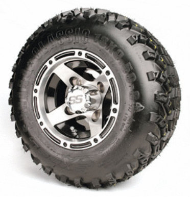 8'' RANGER Wheels and 18x9.5-8" All Terrain Tires - Set of 4