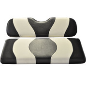 MADJAX Wave Two Tone Front Seat Covers in Black/White - Fits all Carts!