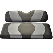 MADJAX Wave Two Tone Front Seat Covers in Black/Dark Gray - Fits all Carts!