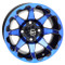 12" STI HD6 Radiant BLUE/Black Golf Cart Wheels - Set of 4