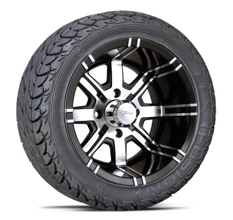 Fairway Alloys Aggressor 12" Wheels and 205/30-12 EFX Low Profile Tires