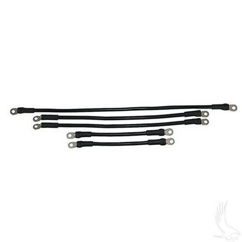 EZGO Marathon Battery Cables - 4-gauge - Includes (1) 21", (2) 16" and (2) 9" (Fits 1994 & down)
