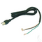 Lester 16500/ 14100 AC Cord w/ 3 prong plug for EZGO PowerWise/ PowerWise+ Chargers (1994+)