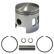 EZGO Piston and Piston Ring Assembly in .25mm Oversized Size (Fits EZ-GO 2-cycle Gas 1989-1993)