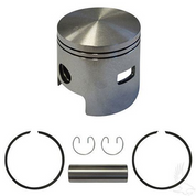EZGO Piston and Piston Ring Assembly in .50mm Oversized Size (Fits EZ-GO 2-cycle Gas 1980-1988)