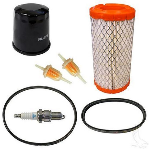 Club Car Precedent Deluxe Tune Up Kit for 4-cycle w/ Oil Filter