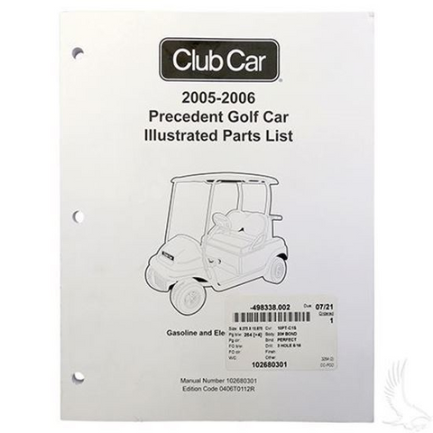 Club Car Precedent Parts Manual (For Gas 2005-2006)
