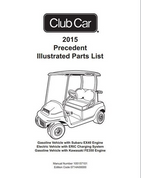Club Car Precedent Parts Manual (For 2015 Gas & Electric)