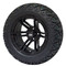 14" TERMINATOR Gloss Black Aluminum Wheels and 23x10-14 All Terrain Tire Combo - Set of 4