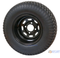 10" BLACK Steel Wheels and 20x8-10" TURF Tires Combo - Set of 4