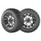 12" OMEGA Machined Aluminum Wheels and 23x10.5-12 All Terrain Tires Combo - PREDATOR
