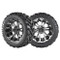 14" OMEGA Machined Aluminum Wheels and 22x10-14 All Terrain Tires Combo - RAPTOR 