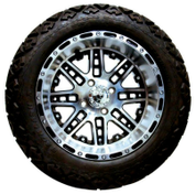14" MEGASTAR Machined Wheels and 23x10-14" DOT All Terrain Tires Combo - Set of 4