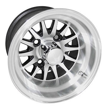 2 12" + Phoenix USA 6" Chrome Mower Wheel Hub Cap Rim Covers SHARP! 2