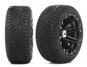 HD3 Black 12" Wheels and 215/35-12 DOT Low Profile Tires