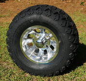 10" SILVER BULLET Wheels and 20x10-10" All Terrain Tires
