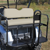 Rhino 700 Series SS EZGO RXV Golf Cart Rear Flip Seat Kit - Stone Beige
